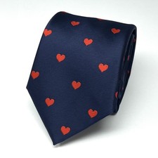 Red Heart Necktie Men Birthday Father  s Day Gift Tie