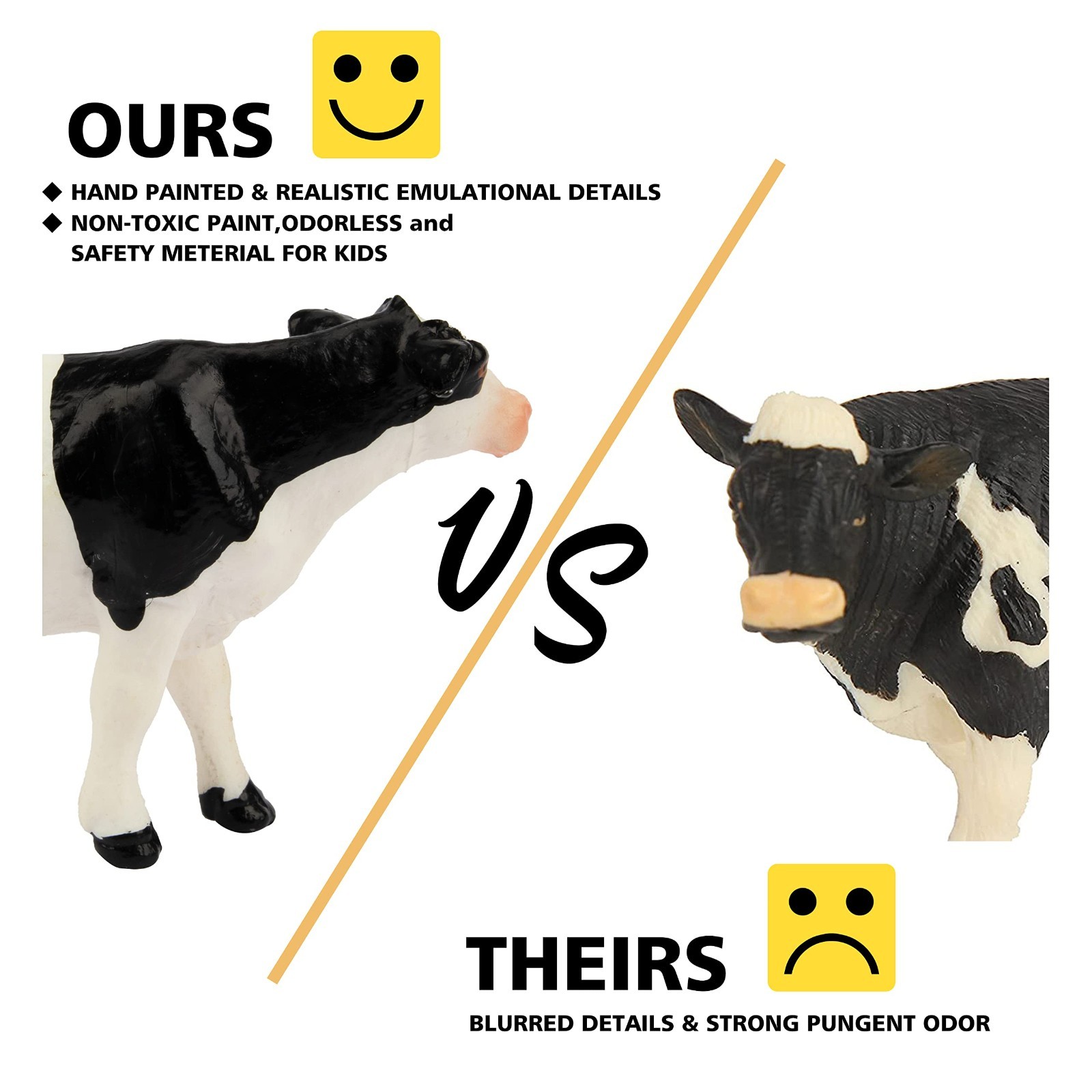 Toymany 14PCS Farm Animal Figures Toy For Kids Children Toddlers