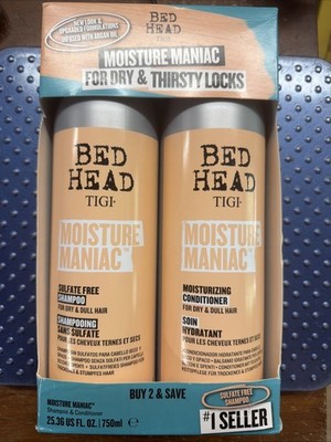 NEW - Bed Head by TIGI - Shampoo & Conditioner Moisture Maniac Set 25.36 Oz Each