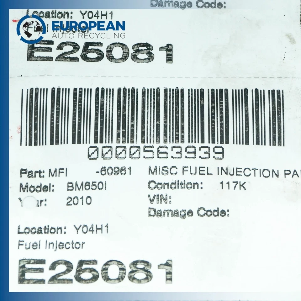 Injetor de combustível 2006-2010 BMW 550I 650I 2006-2008 750I 13647525721 fabricante de equipamento original - Imagem 3 de 3