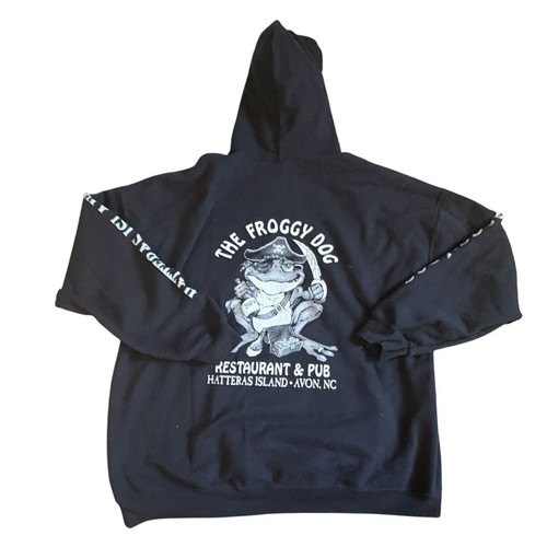 The Froggy Dog Restaurant & Pub Sweatshirt/Hoodie-Black-Size 3XL-GUC - Picture 5 of 6
