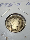 1895-S Barber Silver Dime VG+ Condition