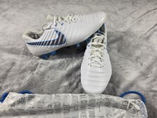 NIKE Tiempo Legend 7 Elite FG White Blue Hero w/Bag Men's 9.5 NEVER USED, NO BOX