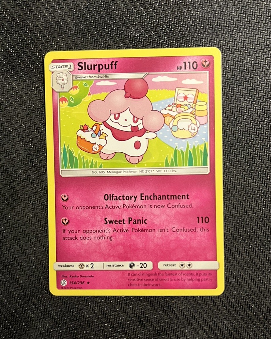 Pokemon Slurpuff 154/236 Rare Cosmic Eclipse NM