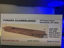 HO Funaro & Camerlengo #8490 PRR Well Flat Car Resin Kit