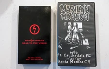 Marilyn Manson concert VHS Dead to the world / antichrist / Rare 1989 & 97 show