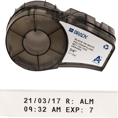 Brady M21-750-595-BL BMP21 Tape B- 595 Indoor/Outdoor Vinyl Film Size: 3/4'' x