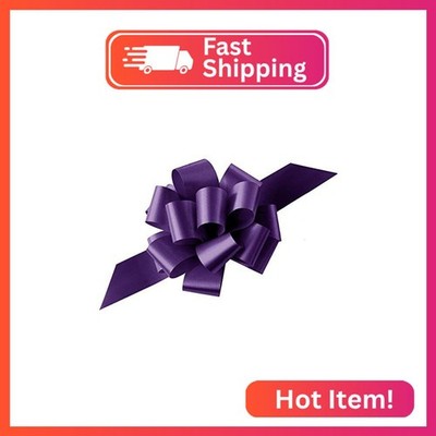 Purple Decorative Gift Pull Bows - 5'' Wide, Set of 10, Easter, Spring, Valentine