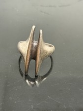 Vintage Georg Jensen # 126 Sterling Silver Ring Henning Koppel DENMARK Size 9.5