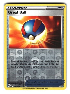 Great Ball 052/073 Reverse Holo Champion s Path Pokemon Card