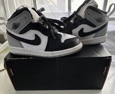 Jordan Air Jordan 1 Mid TD Unisex Kids Sneakers US 7C Mid Top Black White Gray