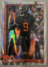 2025 Topps Chrome Grant Delpit  Raywave Refractor #66 Cleveland Browns