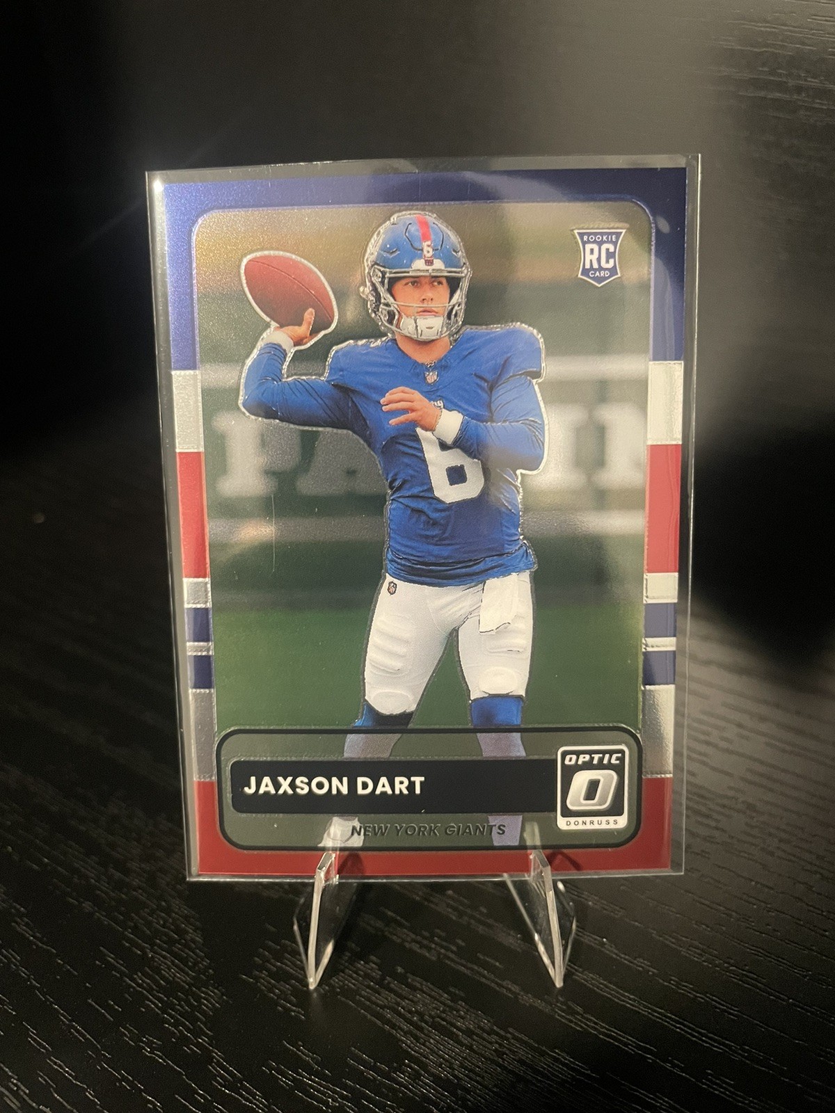 Jaxson Dart 2025 Donruss Optic #2 2015 Retro New York Giants QB