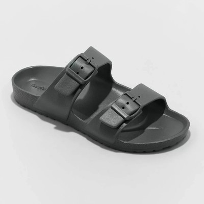 Goodfellow & Co. Men's Carson Two Band Slide Sandals Size 9 GrayColor New