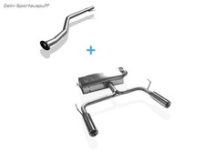 Fox Duplex Racing-Komplettanlage ab Kat. Toyota Celica T23 Bj.99-05 1x90mm rund