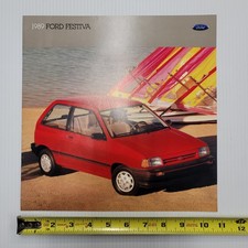1989 Ford Festiva Car Sales Brochure L Lx L Plus Specs Features Original Dealer