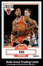 1990-91 Fleer Stacey King #27 Chicago Bulls Rookie NBA Basketball