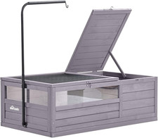 Wooden Tortoise House Large Tortoise Habitat Cage, Indoor Tortoises Enclosure fo