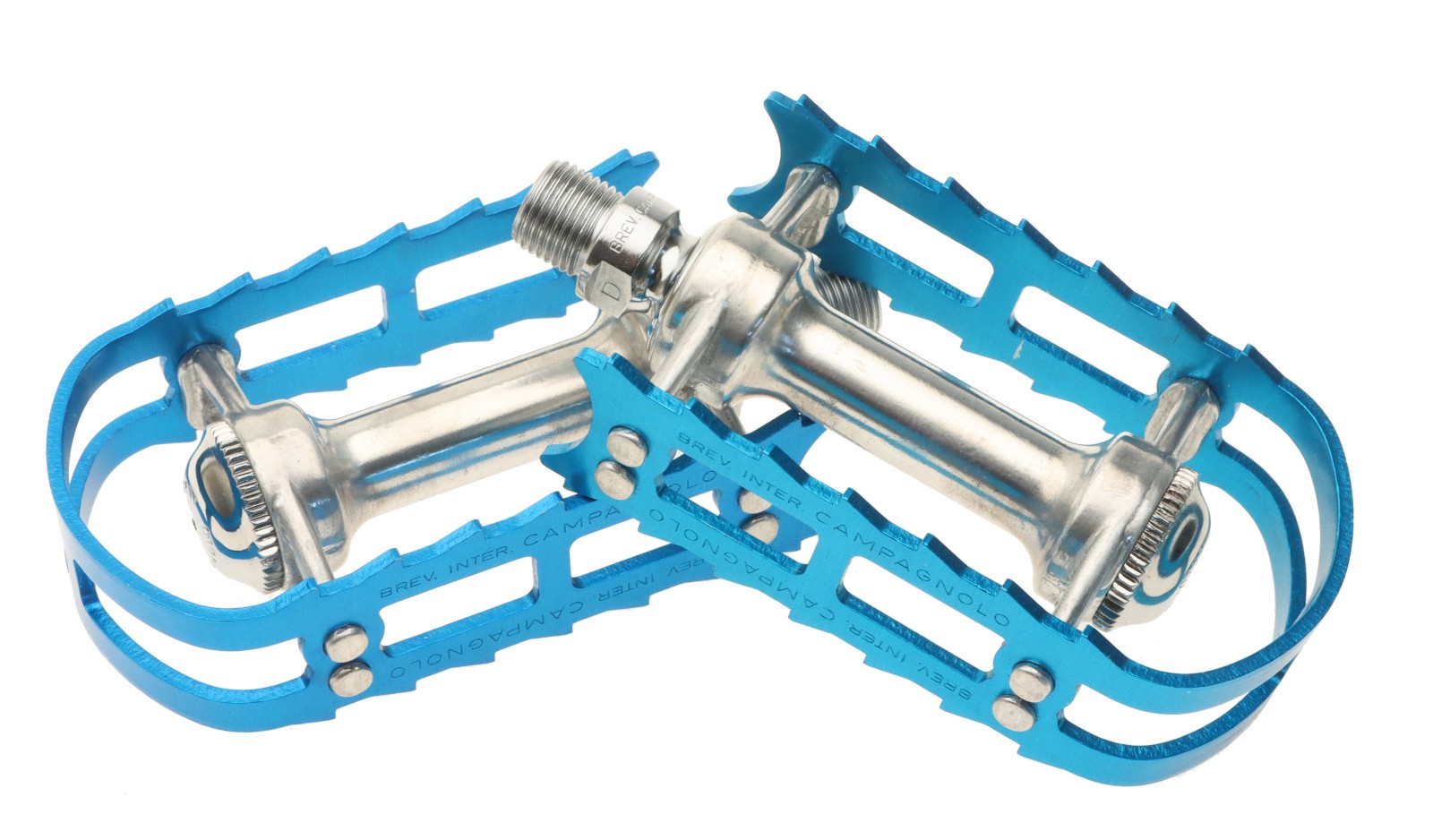 Campagnolo 305 BMX Pedals Blue Anodized 916 1980s NOSLight Use RARE 142690₽