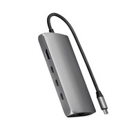 Satechi USB-C Multiport Adapter 8K Mit Ethernet V3 Adapter Space Grau