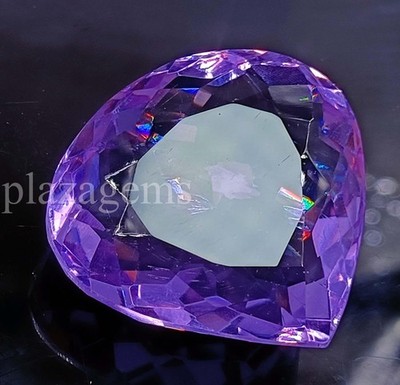 193 Ct Natural Purple Alexandrite | Pear Cut EGL Certified Loose Gemstone 5ARI