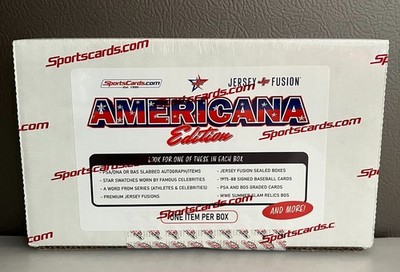 2025 Jersey Fusion  - Americana Edition- Hobby Box - Factory Sealed!