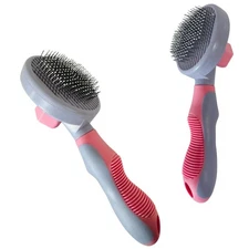 Dog & Cat Brush, Pet Grooming & Shedding Tool for Long & Short Hair - Deshedding