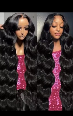 30 Inches Body Wave HD Lace Frontal Human Hair Wigs For Women 7x5 Glueless Hd  H