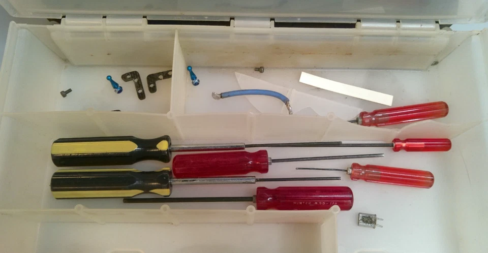 RC Car Parts Lot Tools Wires Springs Team Trinity Vintage Mixed Lot - Image 2 of 3