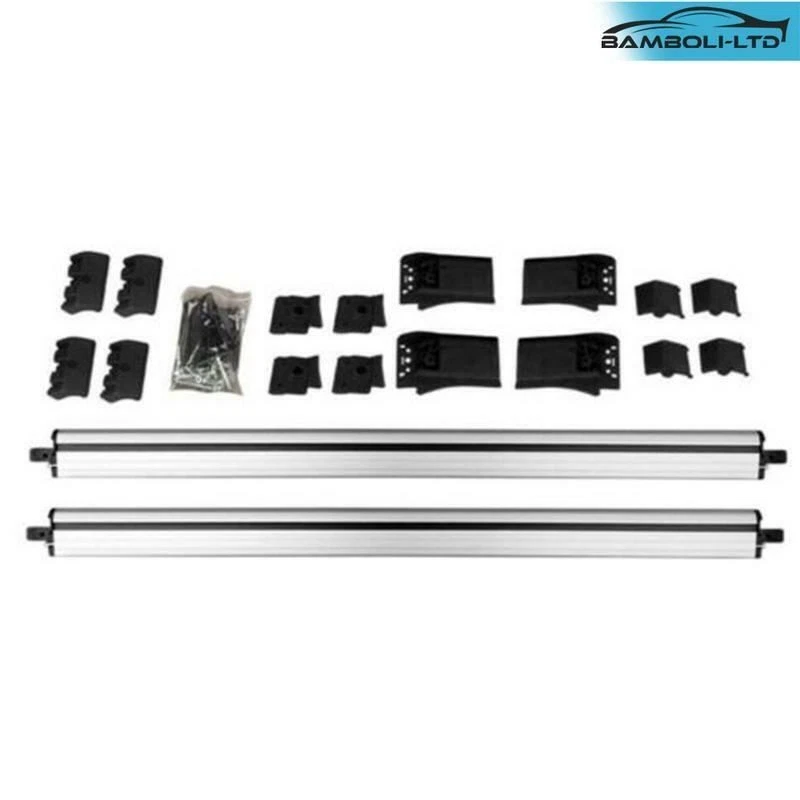 Juego de 2 barras transversales de aluminio para portaequipajes de techo KIA SORENTO, 2010-2013 (GRIS) Foto 4 de 4