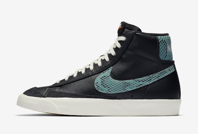 Nike Blazer Mid'77 Negro Vintage Piel De Serpiente Reptil | eBay