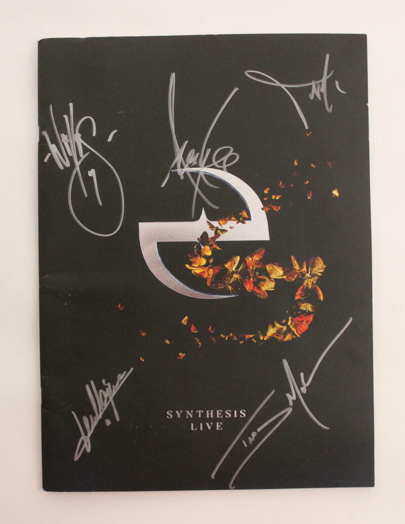 EVANESCENCE FULL BAND (X5) SIGNED AUTOGRAPH TOUR PROGRAM BOOK