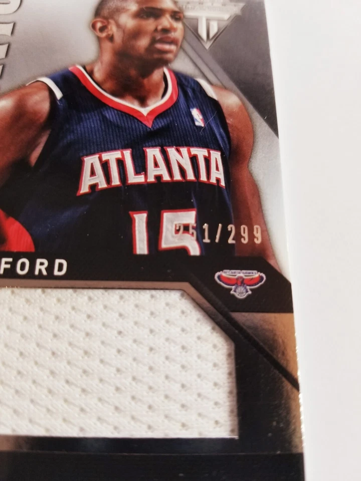 AL HORFORD 2013-14 PANINI TITANIUM TITANIC JERSEY #251/299 HAWKS CELTICS GU #1 - Image 2 of 3
