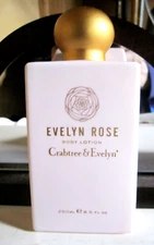 CRABTREE & EVELYN EVELYN ROSE BODY LOTION 8.5oz NEW OLD STOCK UNBOXED US MADE