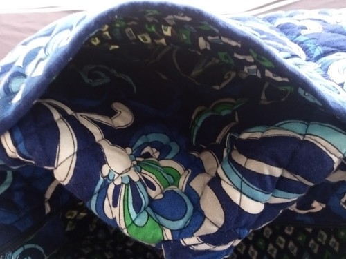 VERA BRADLEY X-LARGE ~ BLUE BYOU ~ WEEKENDER TRAVEL ~ CARRY ON TOTE - Picture 10 of 10