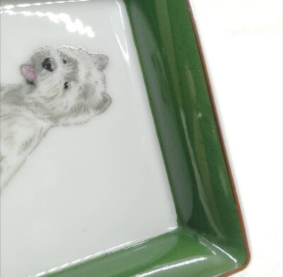 Hermes Paris mini Tray west highland scottish terrier Dog