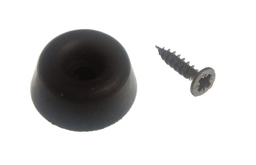 100 X Rubber Seat Door Buffer Stops Black 22mm 7/8&Quot; | Onestopdiy New - 第 1/1 張圖片
