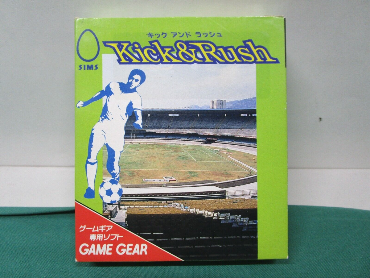 GAME GEAR -- KICK & RUSH -- included box & manual. JAPAN GAME. GG