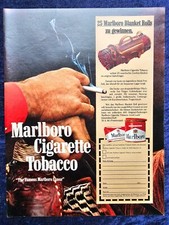 Marlboro Zigaretten, originale Werbung aus dem Jahr 1984