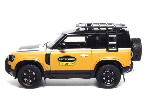 New Almost Real LAND ROVER DEFENDER 2023 1:18 Model Car Yellow ALM810710 KidBX - Picture 5 of 7