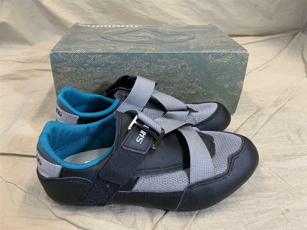Shimano SH A070 MTB Mountain Biking Shoes Gray Black Teal Size 36