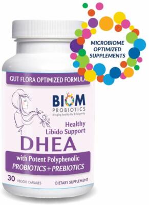 Biom High Potency DHEA - Gut microbiome optimized for Boosting Lean Muscle