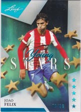 2021 Leaf Young Stars Platinum #4 Joao Felix - Atletico Madrid 76/99