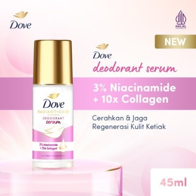 DOVE Deodorant Brightening Serum Niacinamide Collagen Booster 48h Protection 4X