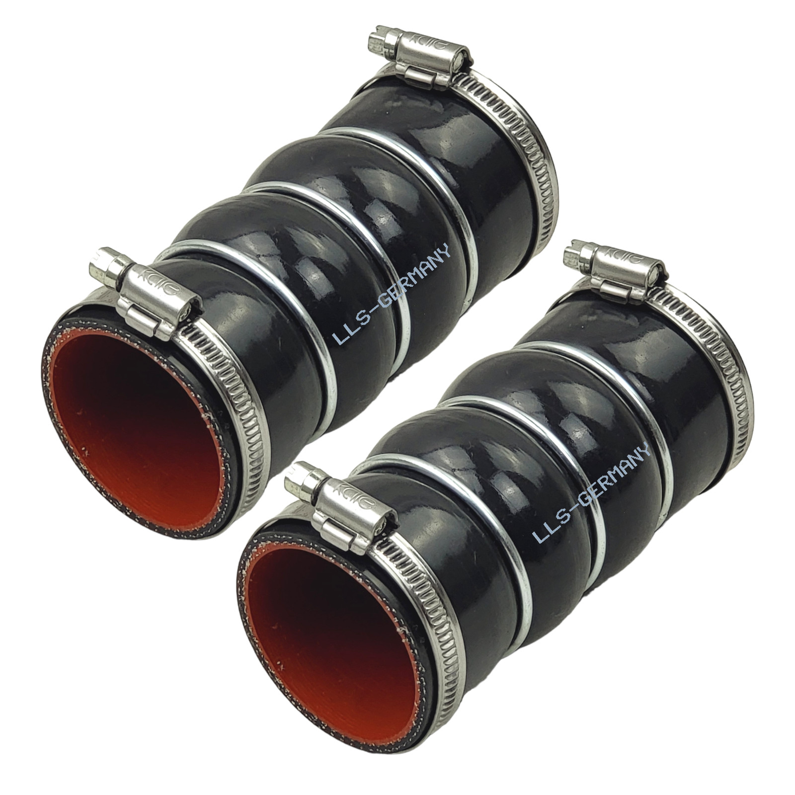 2x Charge Air Hose Turbo Hose Pressure Hose for FORD TRANSIT CONNECT 1.8 Di TDCi