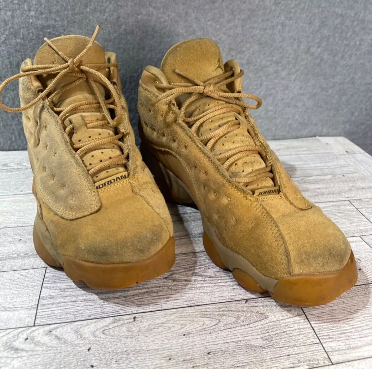 Nike Air Jordan 13 Shoes Youth 7Y Retro Wheat Elemental Gold 414571 705