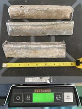 Soft Lead INGOT Bars Sinkers Reloading Crafts  11 Pounds Lot AA