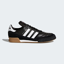 adidas Mundial Goal Shoes in Black / Gum and White