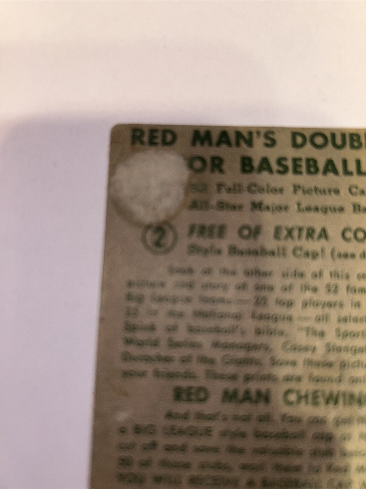 1952 RED MAN STAN MUSIAL Tabaco card St. Louis Cardinals Ball Of Fame HOF - Picture 8 of 10
