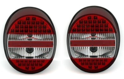 CLEAR LED TAIL LIGHTS FOR VW BEETLE 1972+ MODEL NICE GIFT OLD